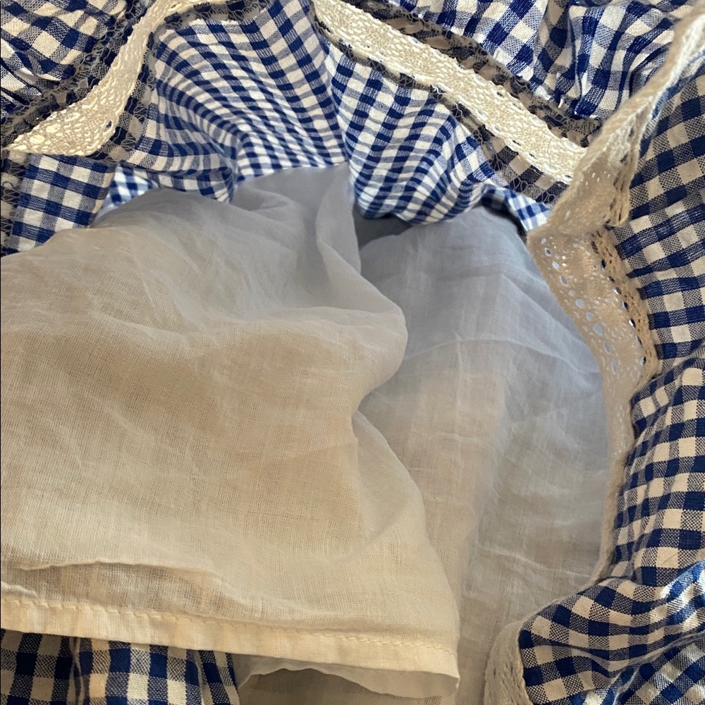 Urban Outfitters Blue Gingham Marseille Smocked Dress - Picture 11 of 12